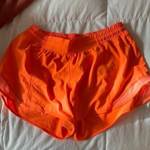 Lululemon hottyhot orange shorts (size 10)